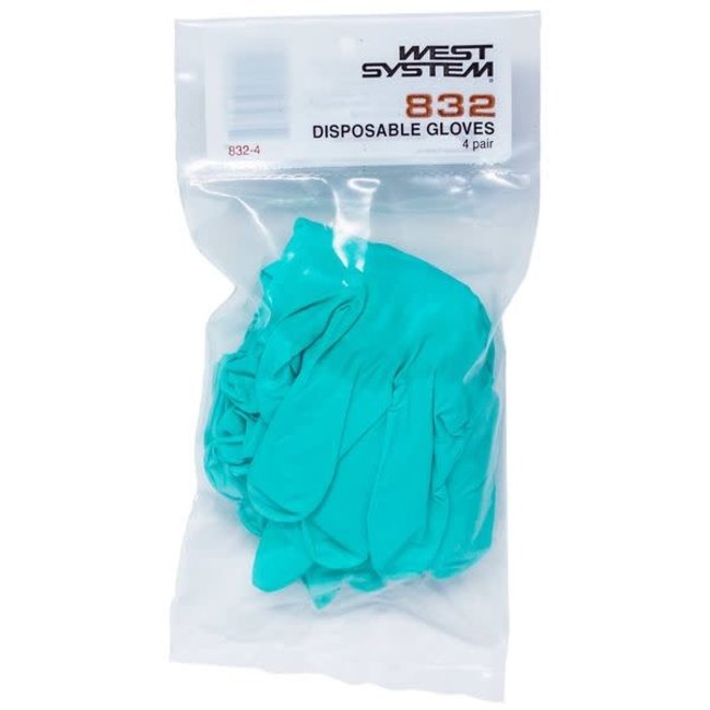 West System West System 832-4 Gloves 4 Pairs/Pack