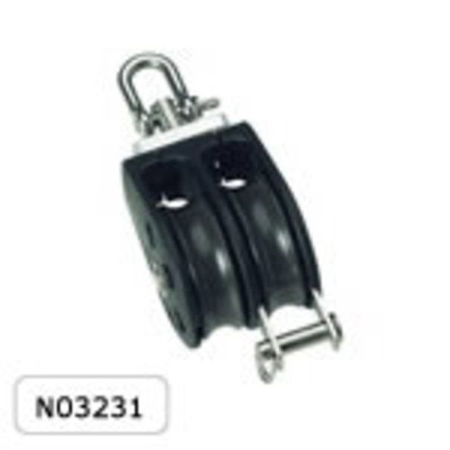 Barton Blocks Double Swivel Size 3 w/Becket