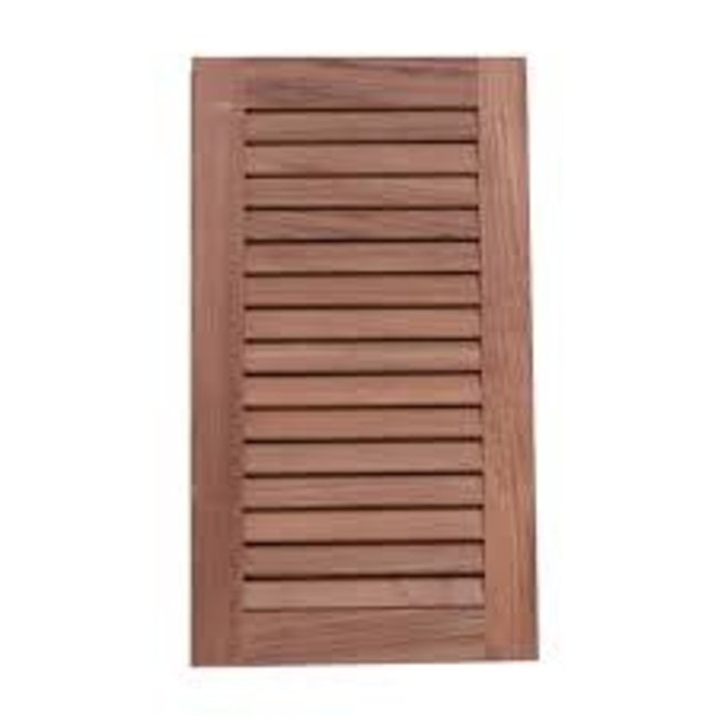 Teak Louvered Vent Insert 16" H x 9-1/8" W x 3/4" D