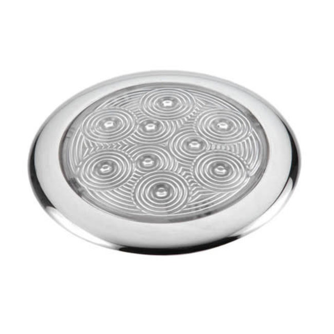 Dome Light SS w / PC Lens White LED