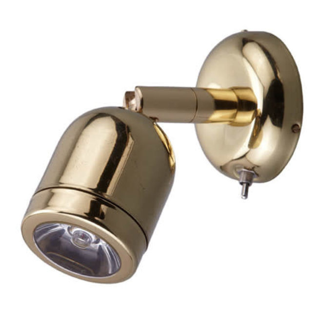 Reading Light w/Switch Brass