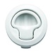 Latch Flush White Plastic 60mm