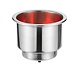 Can Holder w/Red LED base 2-5/8" Dia. x 3"H 1/4 Nipple
