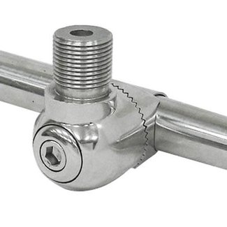 Antenna Mount  7/8"- 1" Rail Mount No Ratchet 316 S.S.
