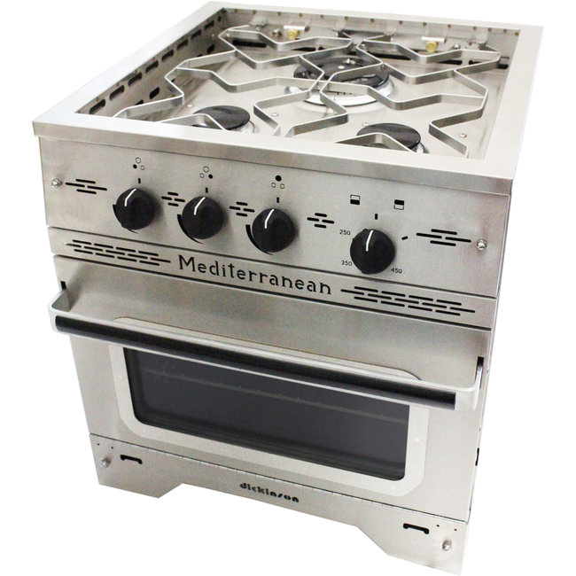 Dickinson Mediterranean Three Burner Gas Stove & Oven
