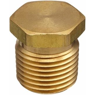 Brass Pipe Plug  1/4" Threads