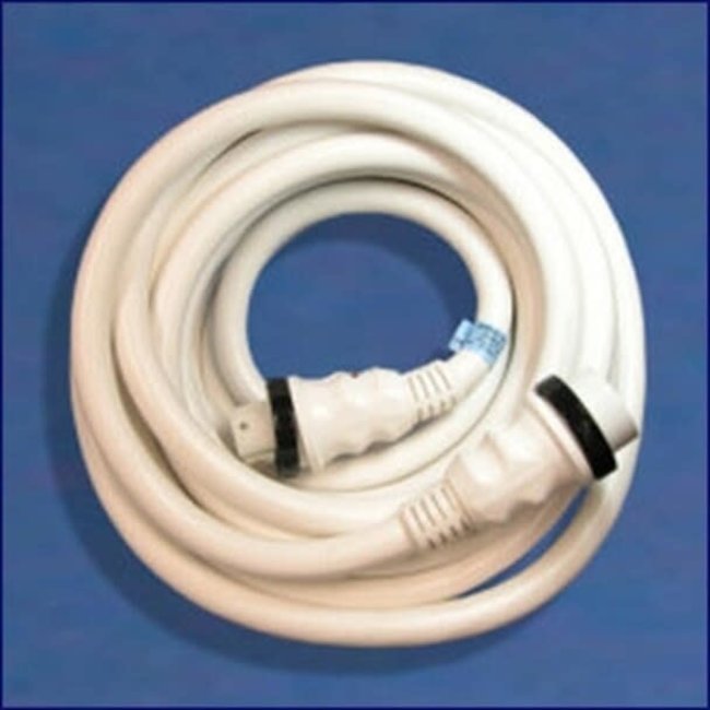 Power Cord 30 Amp w /LED 25' White