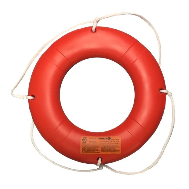 Marine Safety Life Ring 24" Orange