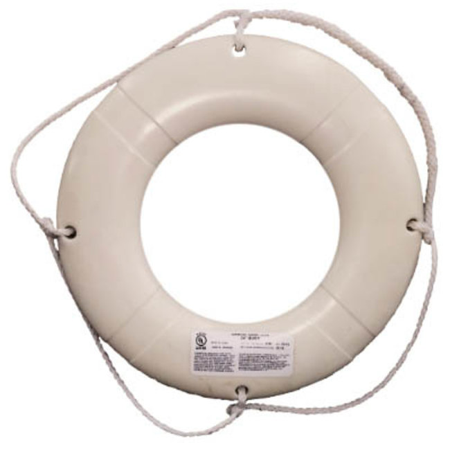Marine Safety Life Ring 24" White