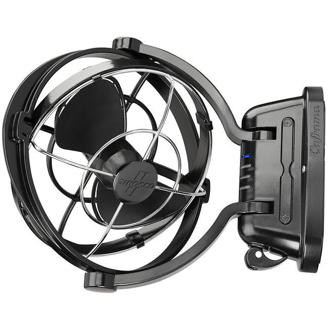 Caframo Sirocco II Gimbal 3Spd Fan Black 7"