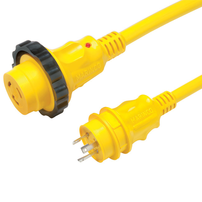Power Cord 30 Amp 50'    Yellow