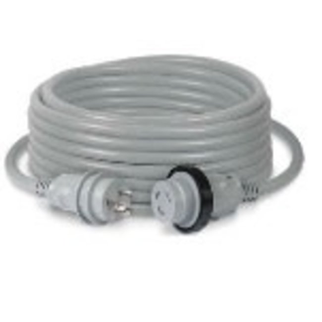 Power Cord 30 Amp w/LED 50' Gray