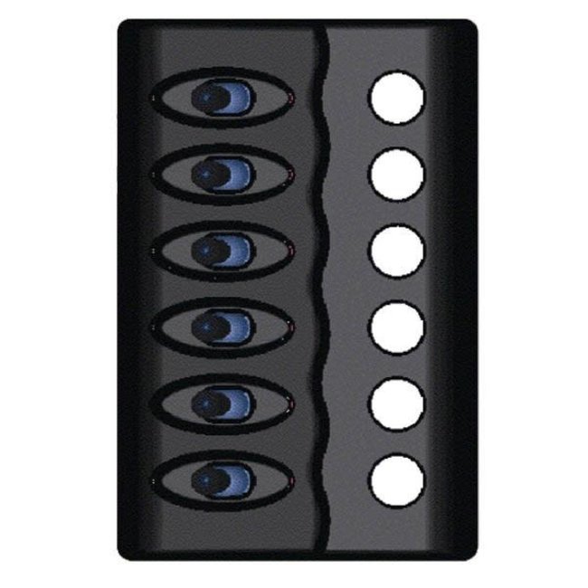 Switch Panel 6 Gang w/RES Clearance