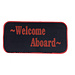 Mat Welcome 10"x 20" Navy/Red