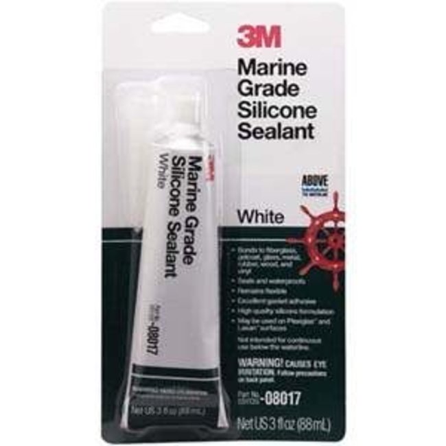 Silicone White 3 oz Caulking