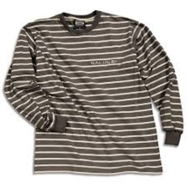 Salus Crew L/S T- Shirt Grey/White