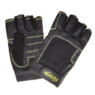 Glove Short Finger Blk Mesh