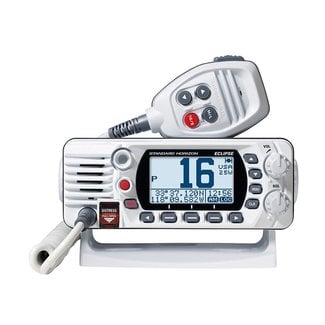 Standard Horizon VHF 25W  White Fixed Mount w/GPS - superseded by GX1410GW