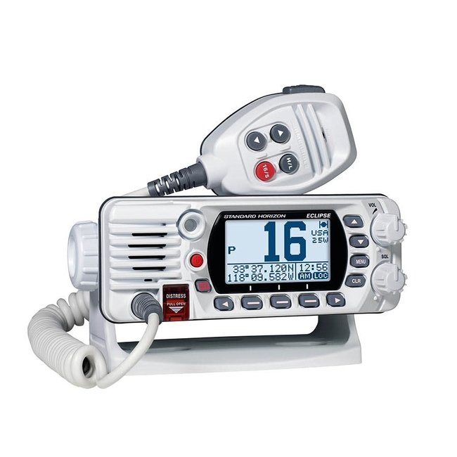 Standard Horizon VHF 25W  White Fixed Mount w/GPS