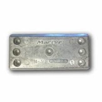 Martyr Anodes Plate 6 1/4 x 2 3/4 Aluminum