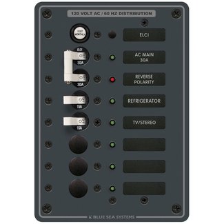 Panel 120v AC - 5 Position w/ELCI Main 30A