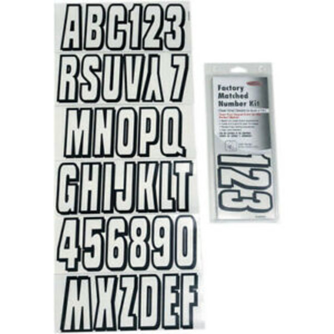Hardline Series 320 Clear Letter/Number Kit