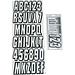 Hardline Series 320 Clear Letter/Number Kit