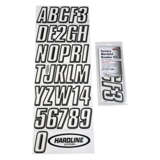 Hardline Series 800 Clear Letter/Number Kit