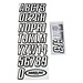 Hardline Series 800 Clear Letter/Number Kit