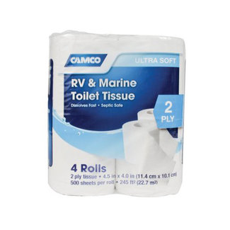 Camco Toilet Tissue 2-Ply 4/Pkg