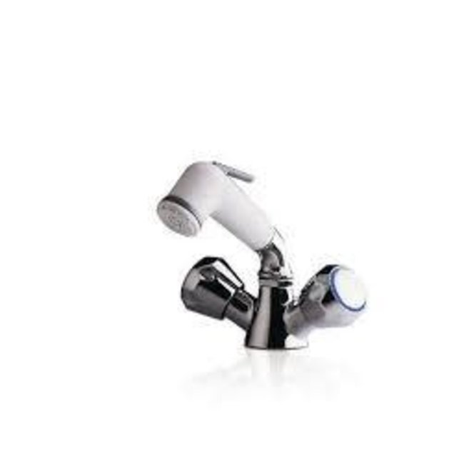Barka Shower Mixer Single Hole On/Off White