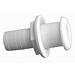 Plumbing & Fixtures Thru Hull 1" ID White