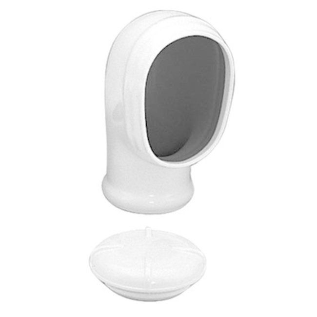Cowl Vent 3" PVC White