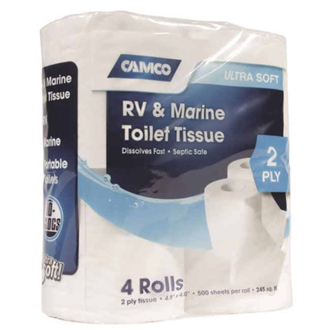 Camco Toilet Tissue Paper 2-Ply 4pk