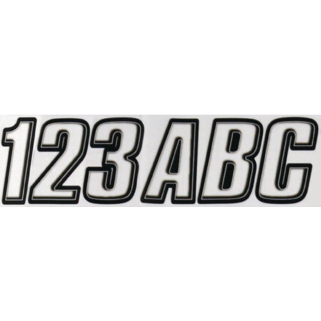 Hardline Series 800 Clear Letter/Number Kit