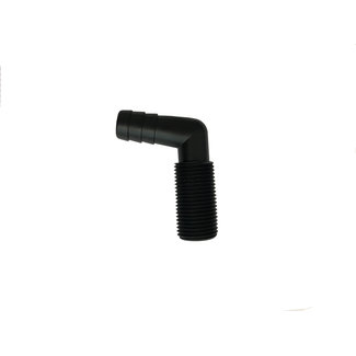 Boshart Elbow 1/2" NPT to 5/8" Barb  100°