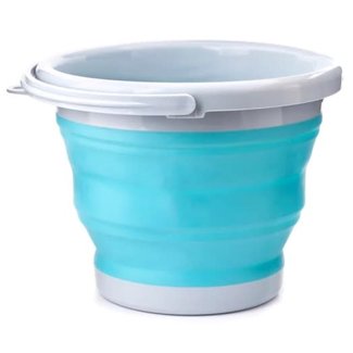 Kikkerland Designs Collapsible Bucket Aqua