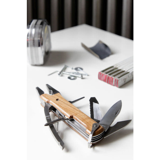 Kikkerland Designs Wooden Pliers  Multi Tool