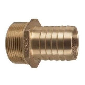Perko 1/2" to 5/8" Hose Barb Bronze NS