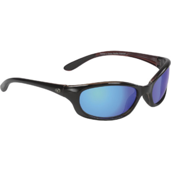 Yachter's Choice Sunglasses Redfish Black w/Blue Mirror Lens