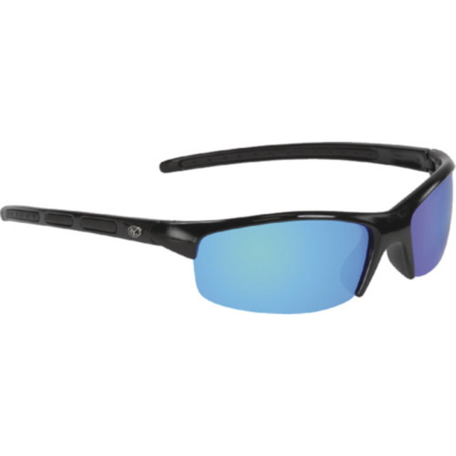 Yachter's Choice Sunglasses Snook Black w/Blue Mirror Lens