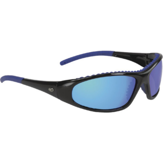 Yachter's Choice Sunglasses Wahoo Black w/Blue Mirror Lens