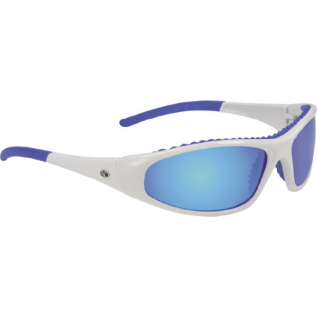 Yachter's Choice Sunglasses Wahoo White  w/Blue Mirror Lens