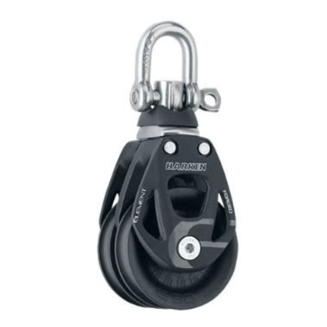 Harken Element 60mm Double  w/ Swivel Alum.