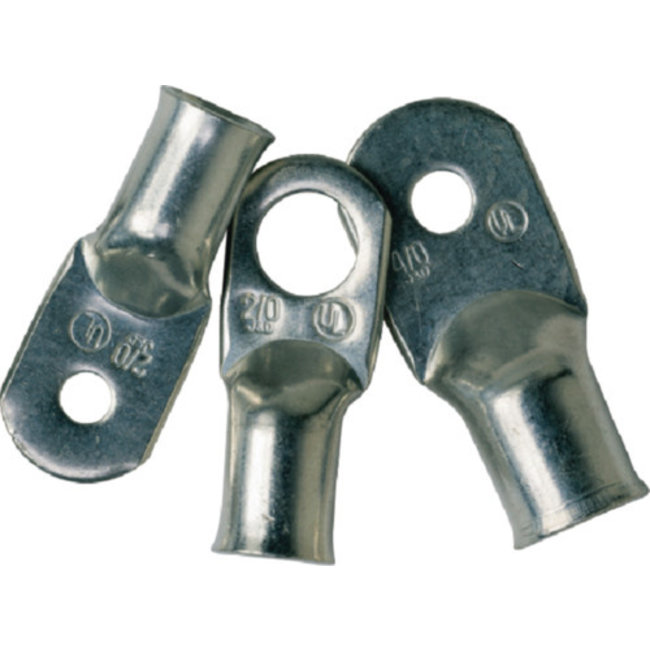 Tinned Lug 1/0 1/2" Heavy Duty pair