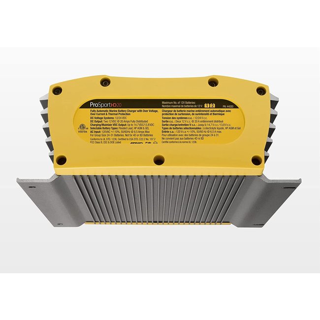 Promariner ProMariner ProSport HD 12 Amp Dual Bank Waterproof Marine Battery Charger, 44012