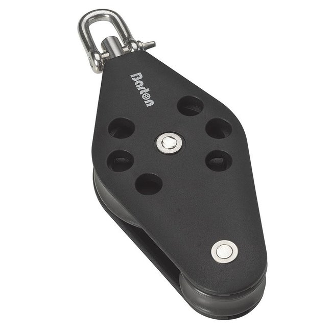 Barton Blocks Plain Bearing Pulley Fiddle Block With Swivel Size 3 30/58mm