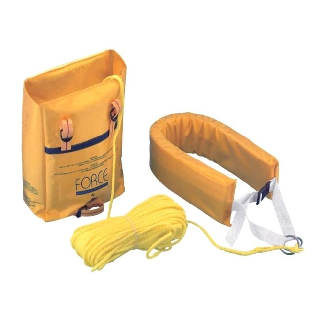 Rescue Collar Yellow 40m of 8mm Floating Rope - Fogh Boat Supplies
