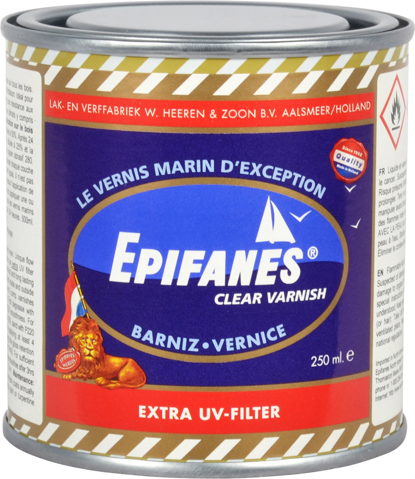 Epifanes Clear Varnish 250ml Clear Fogh Boat Supplies