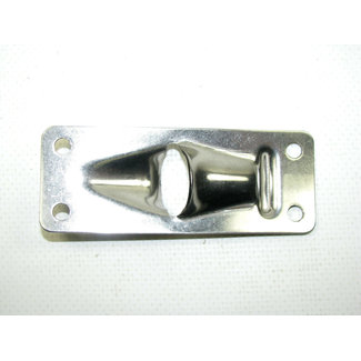 Exit Plate 3-1/4" Curved SS